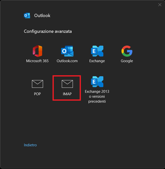 Come configurare una casella di posta su Microsoft Outlook