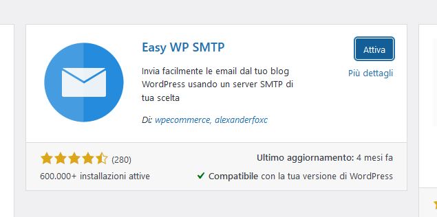 Mail non inviate da WP: usare PHP o SMTP?